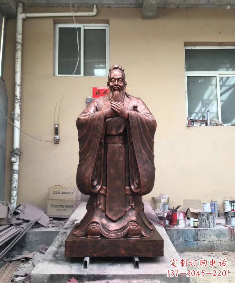 安阳传承中华文化精髓,尊崇古代伟大思想家——中领雕塑定制孔子雕塑