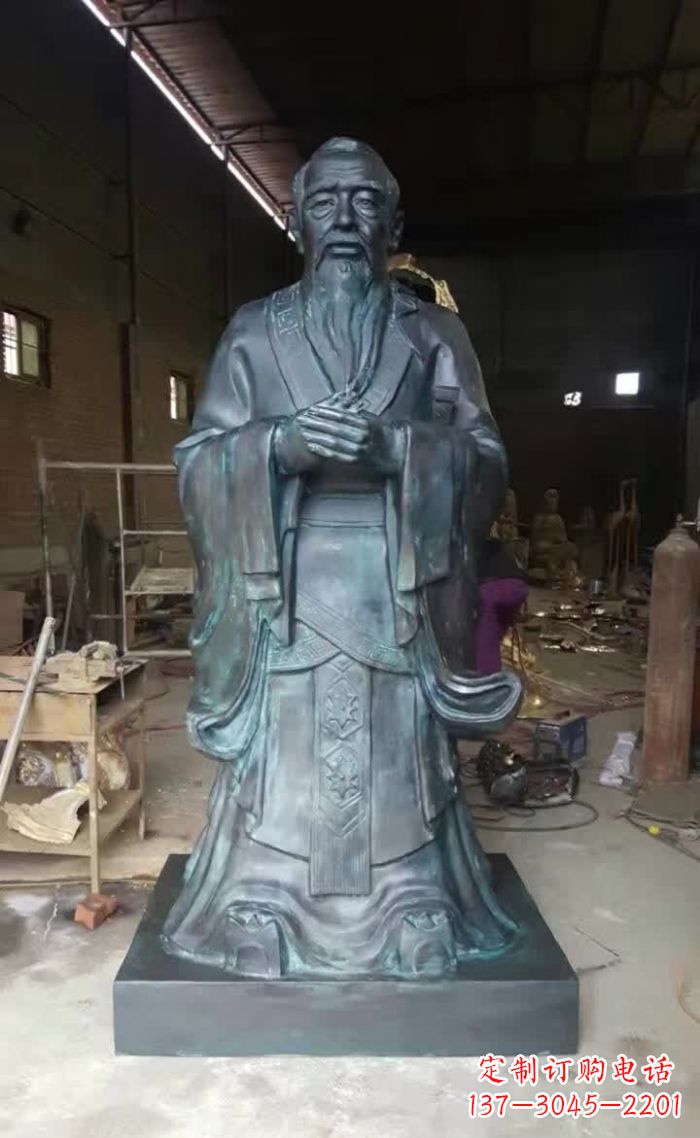 安阳孔子青铜雕塑 (3)