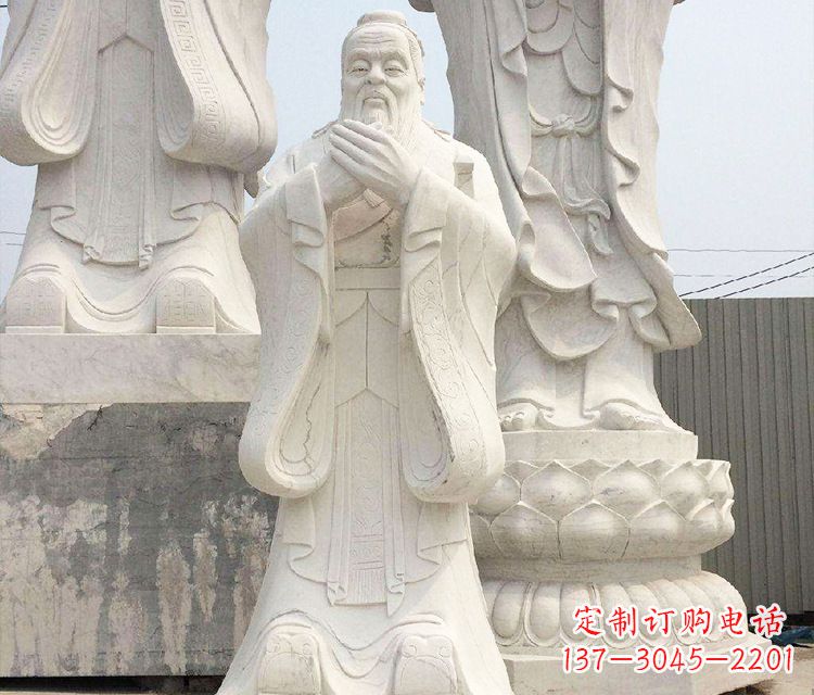 安阳领雕塑让孔子神态永驻——孔子三雕像