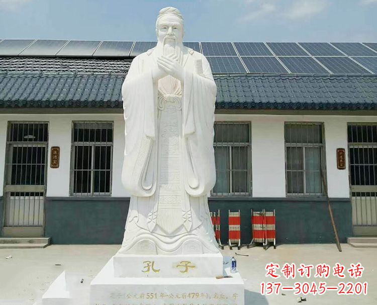 安阳博大精深的孔子雕塑