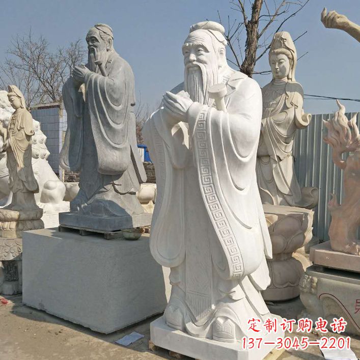 安阳雕塑大师之作:孔子铜雕