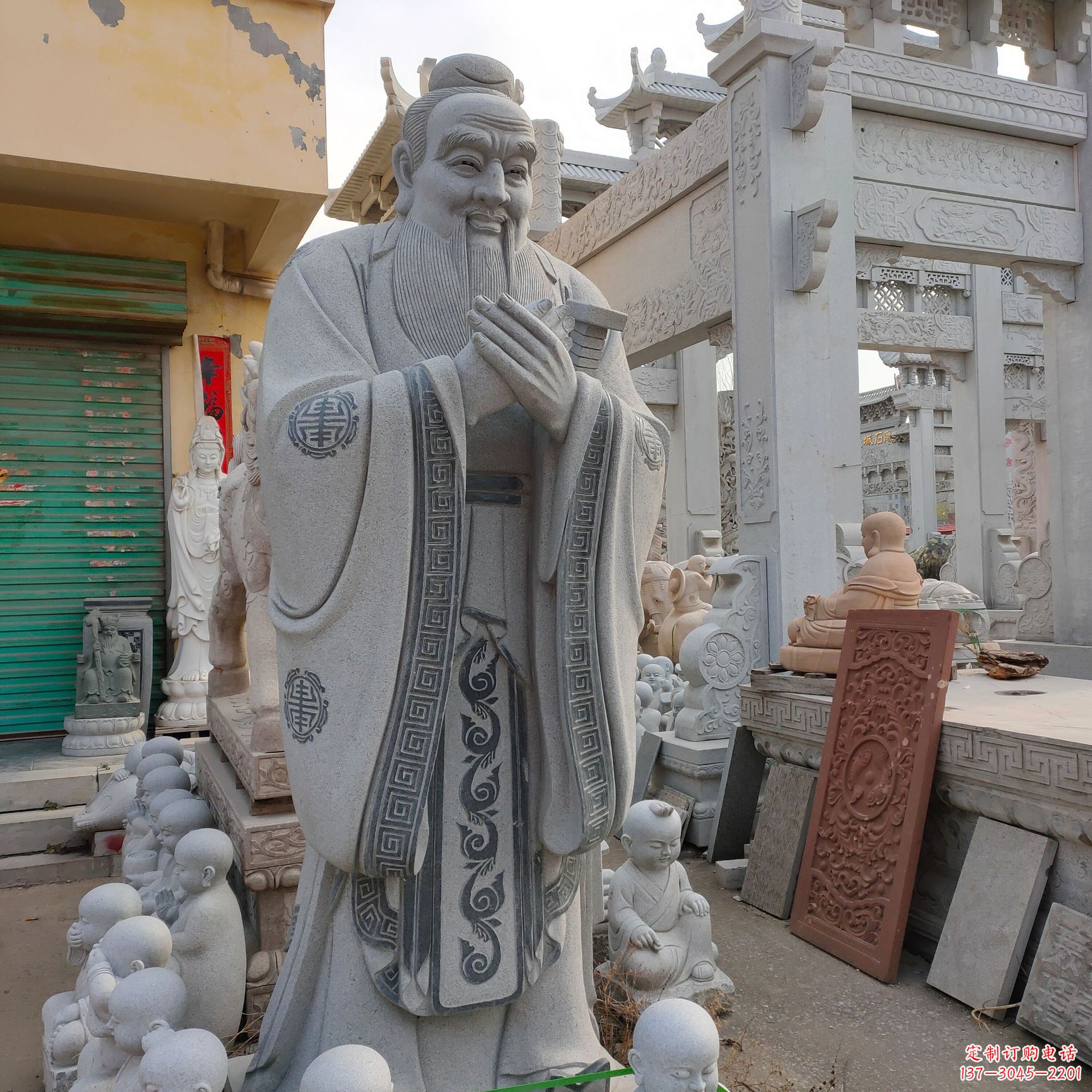 安阳古韵传神,赞美伟大的孔子雕塑