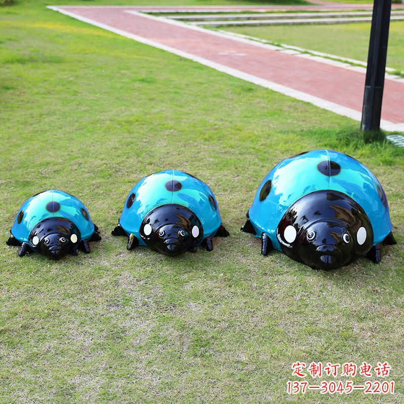 安阳中领雕塑青蓝瓢虫雕塑是一款独特而又精致的…