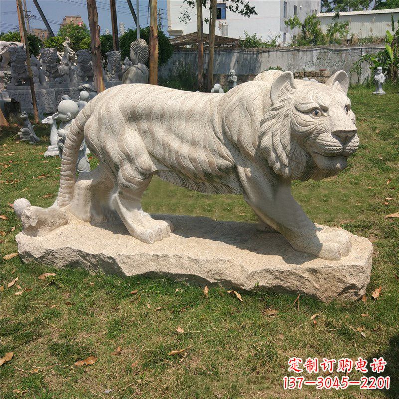 安阳中领雕塑推出老虎石雕艺术品,这是一种以花…