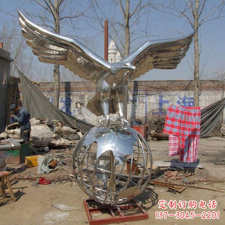 安阳复古经典不锈钢地球雕塑
