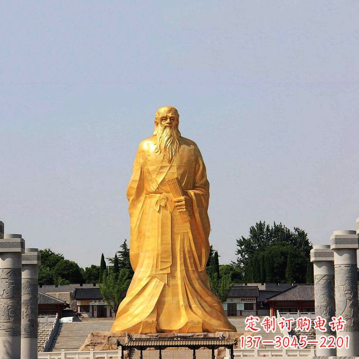 安阳经典人物老子雕像,表达真情
