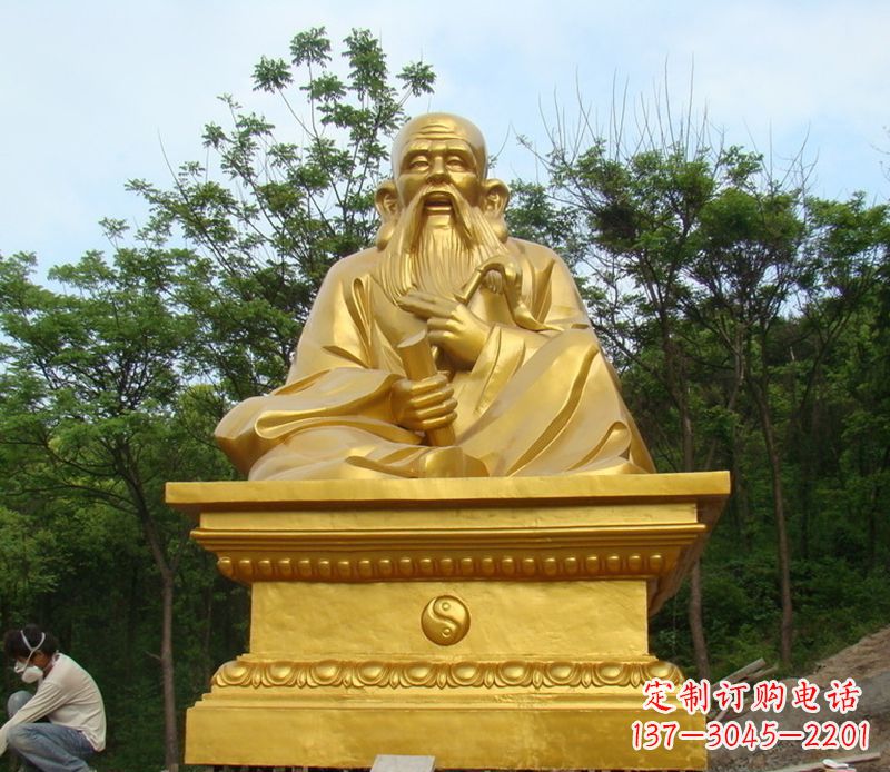 安阳拥有传统文化精髓的老子铜雕