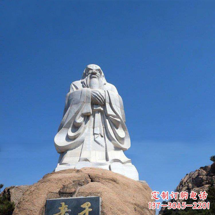 安阳经典的老子雕像,手工制作的沉思之作