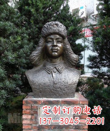 安阳领雕塑:全国首创雷锋青铜胸像