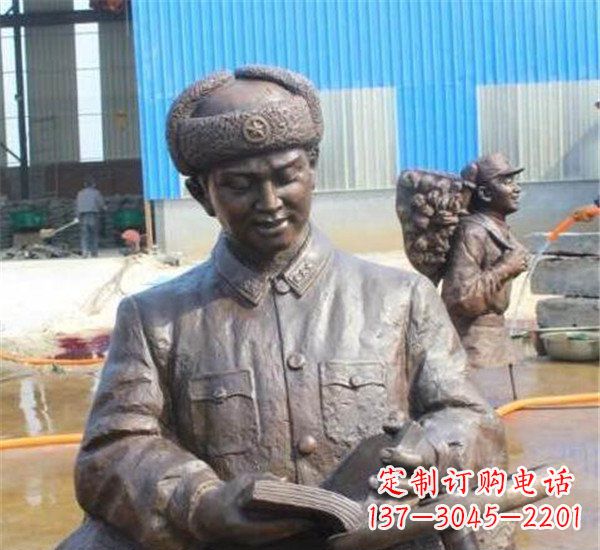 安阳中领雕塑:雷锋名人铜雕