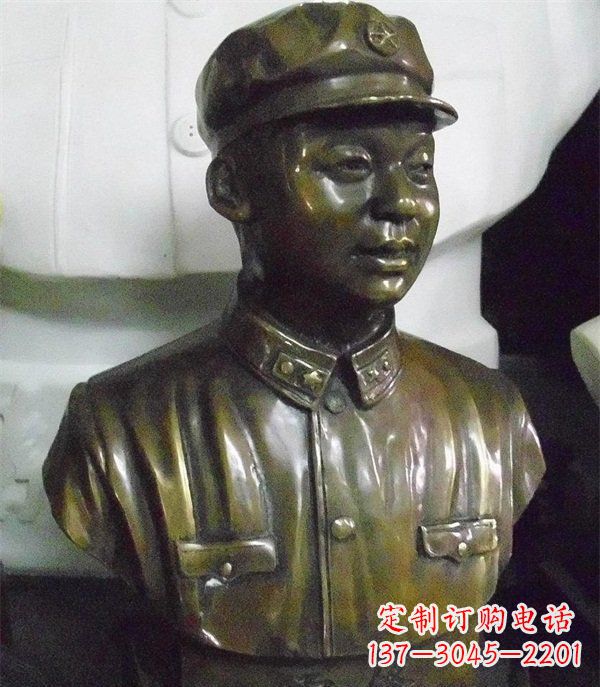 安阳雷锋胸像校园玻璃钢雕塑
