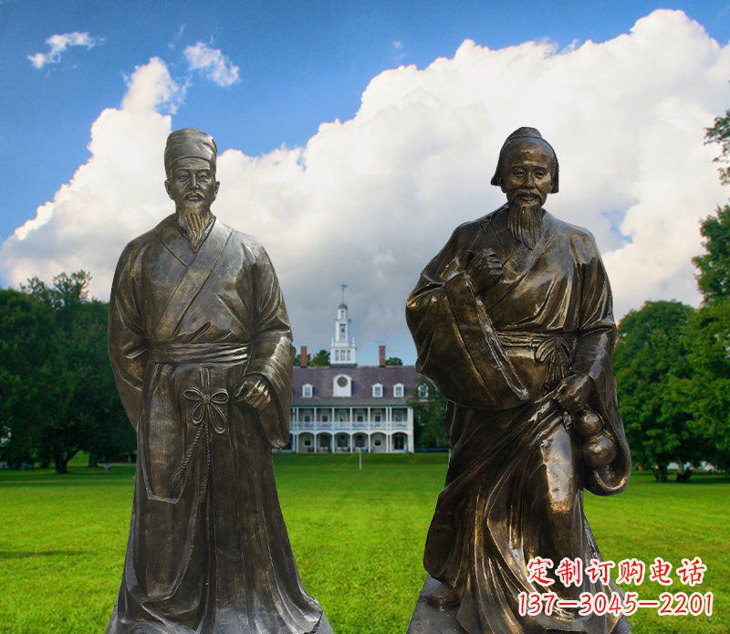 安阳传承古代名人——华佗雕塑