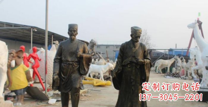 安阳复兴古艺,海归精品—李时珍铜雕