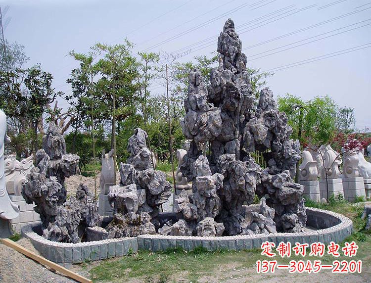 安阳用心雕刻,灵璧石奇石假山雕塑