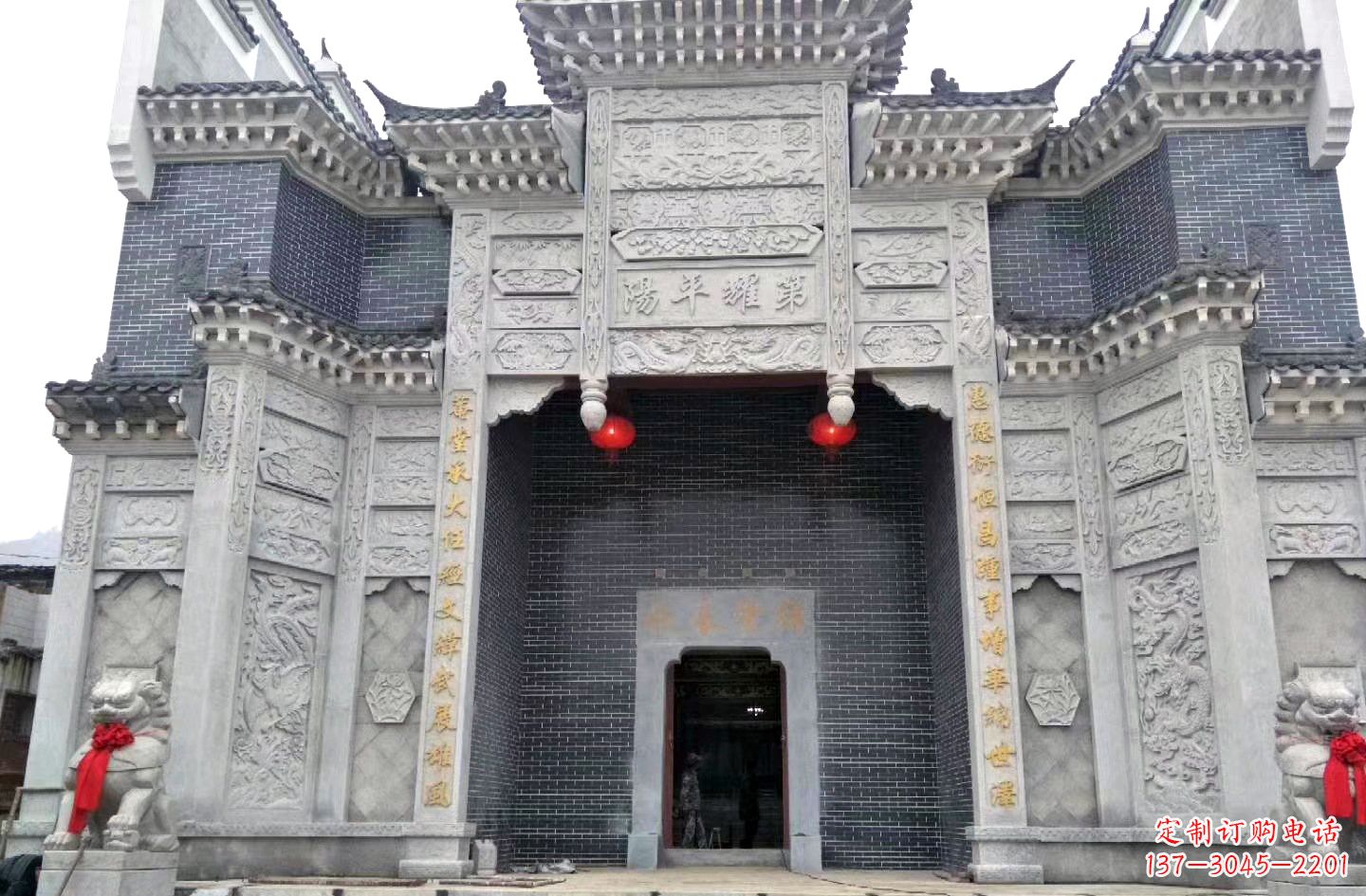 安阳陵园石雕牌坊|精湛的雕塑工艺