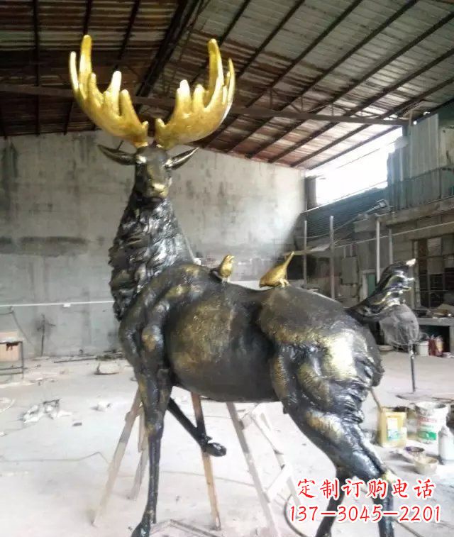 安阳精美羚羊铜雕,打造您独一无二的家居装饰