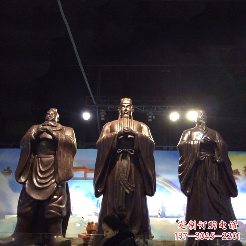 安阳经典绝版,古代风靡,桃园三结义关羽雕塑