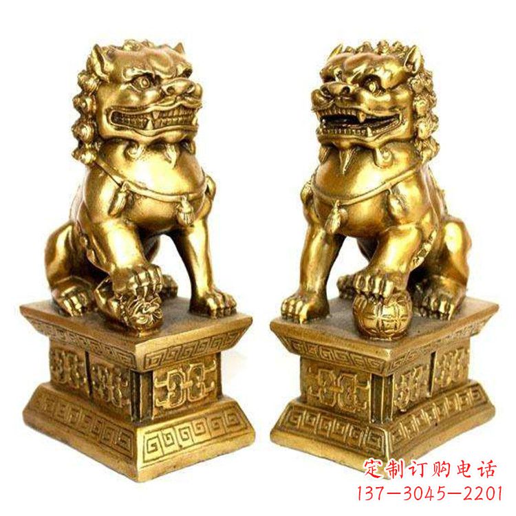 安阳鎏金故宫狮子,精美而堂皇的雕塑