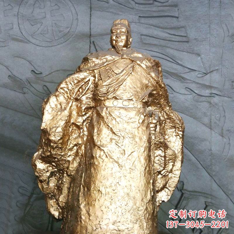 安阳鎏金明太祖雕像，精美历史纪念品