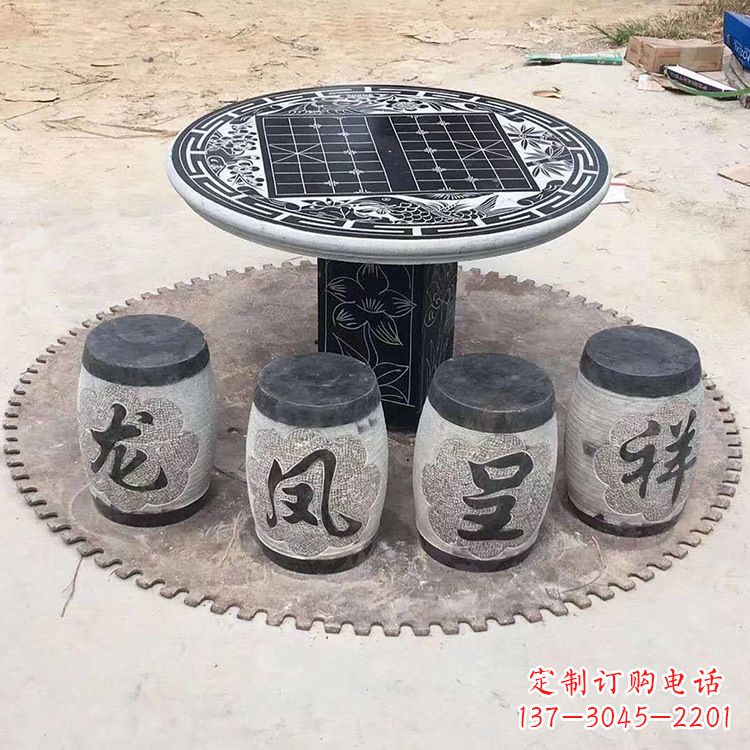 安阳仿古雕塑石桌凳,带来雍容华贵气质