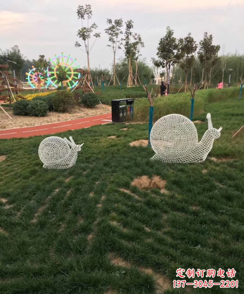安阳镂空不锈钢蜗牛雕塑