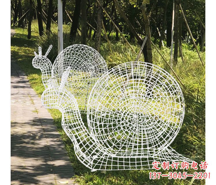 安阳精致镂空不锈钢蜗牛雕塑