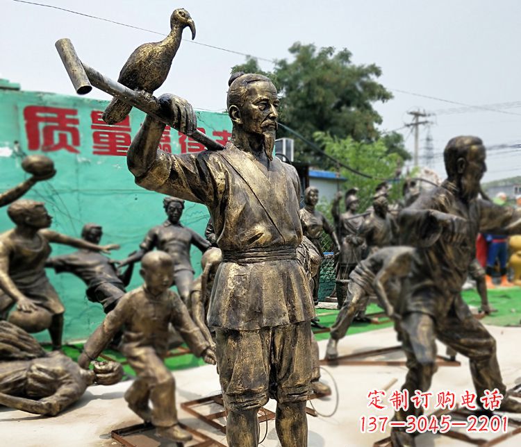 安阳鸬鹚雕塑——独具魅力的风采