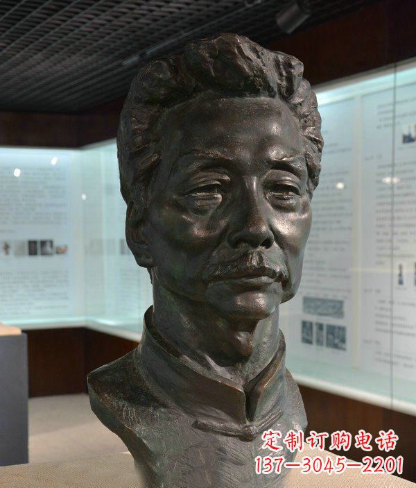 安阳鲁迅名人铜雕雕塑—传承文化,永久纪念