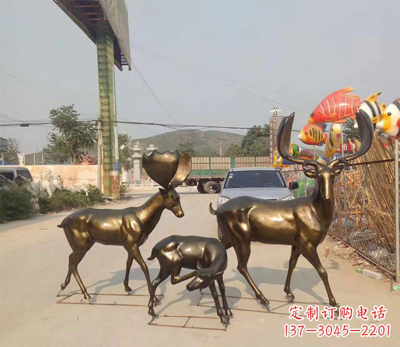 安阳优雅古典风格的动物铜雕