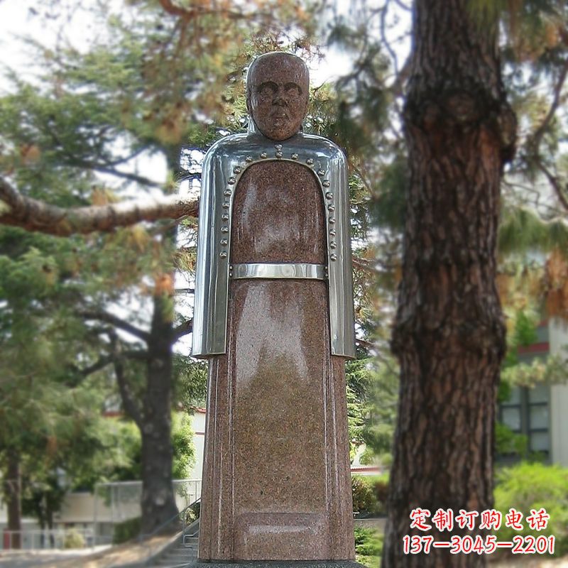 安阳纪念伟大的名人:路易斯·巴斯德抽象雕像