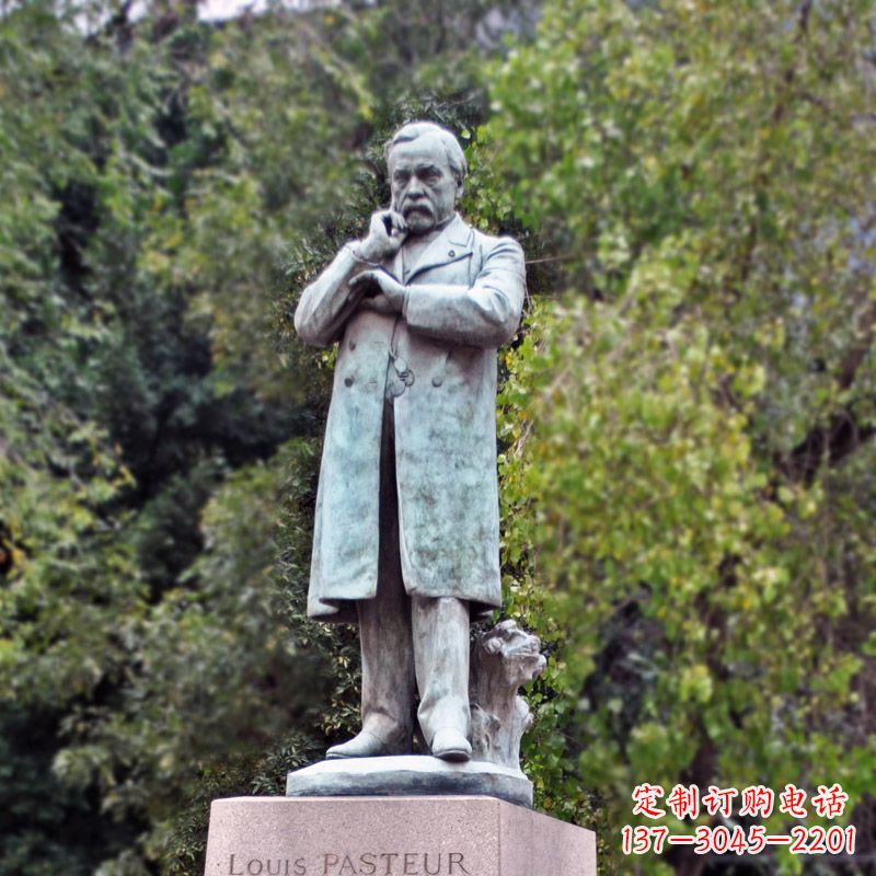 安阳领雕塑-路易斯·巴斯德站姿雕像