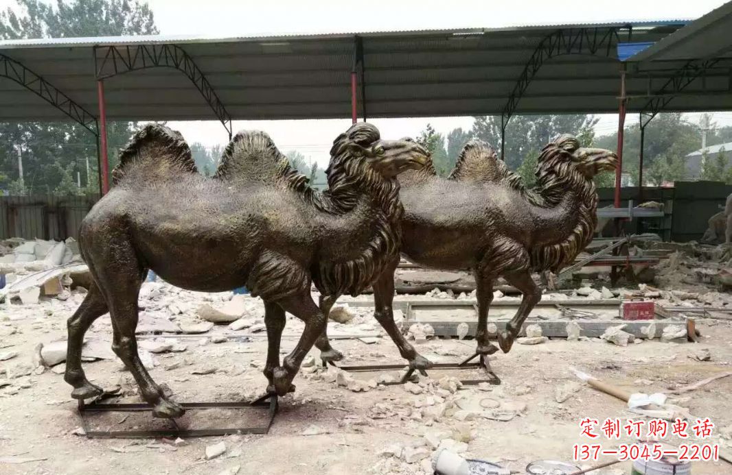 安阳欣赏大自然的艺术之作——骆驼铜雕