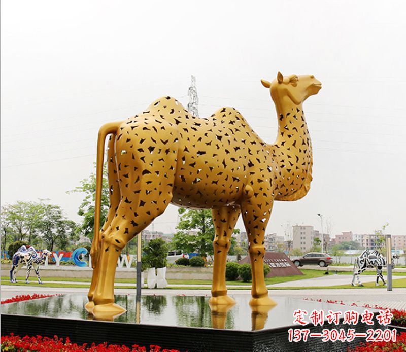 安阳中领雕塑:骆驼雕塑精美绝伦