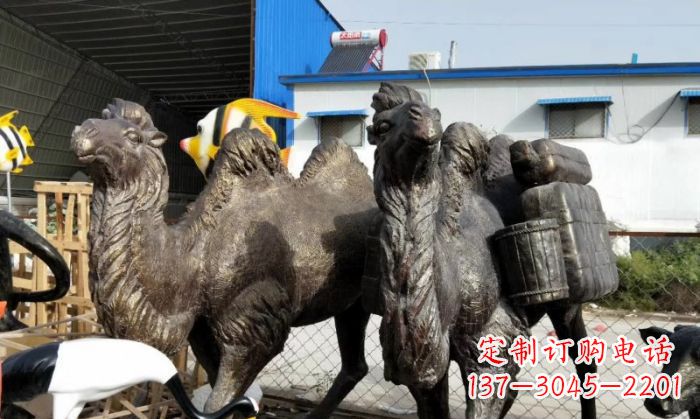 安阳骆驼铜雕塑，刻画最精致的美丽