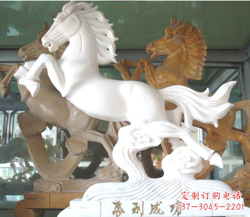 安阳精美马到成功景观石雕