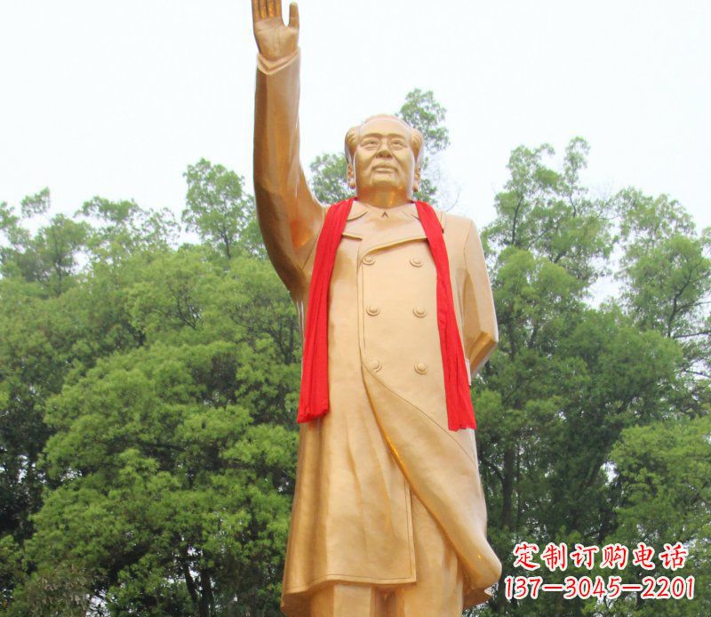 安阳伟人毛主席铜雕，展现中国历史精神
