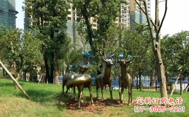 安阳青铜雕刻的梅花鹿，给您的生活带来另一种美感