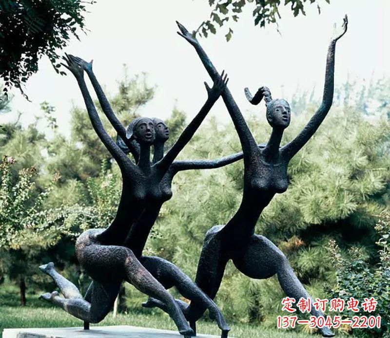 安阳精美美女铜雕——绽放出精灵般的美丽