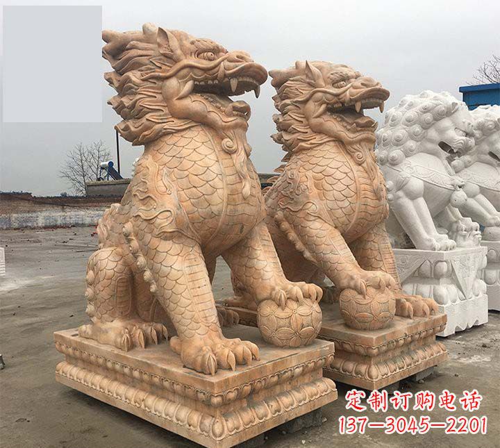 安阳麒麟石雕,雕刻精美,让您眼前一亮