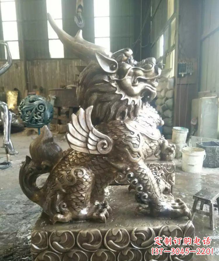 安阳精美的麒麟雕塑--专属于你的艺术装饰
