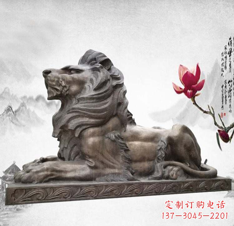 安阳经典西洋欧式铜雕狮子