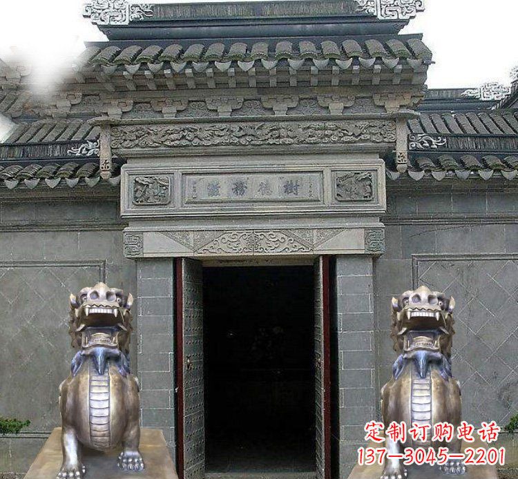 安阳领雕塑定制的貔貅雕塑,展现祥和福禄