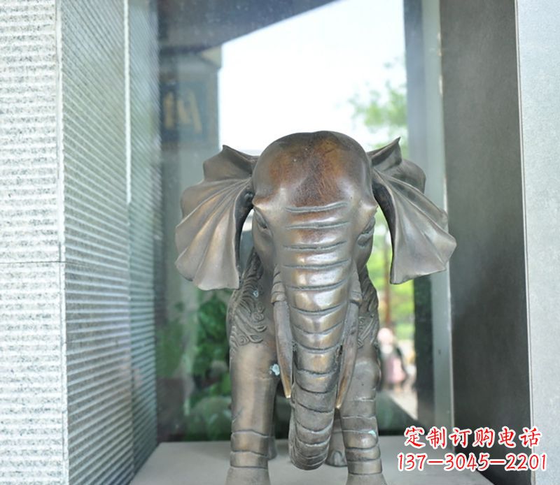 安阳艺术象征——门口镇宅大象铜雕