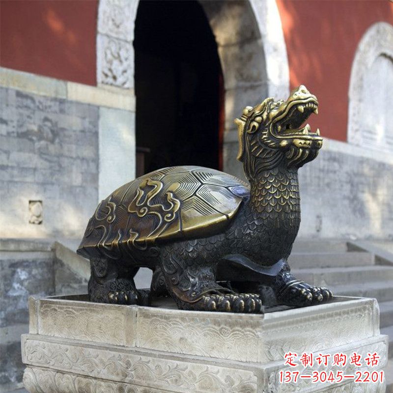 安阳弥勒佛坐赑屃雕塑,神秘而古老