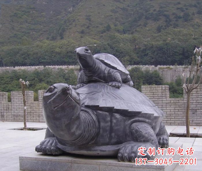 安阳中领雕塑母子乌龟公园石雕