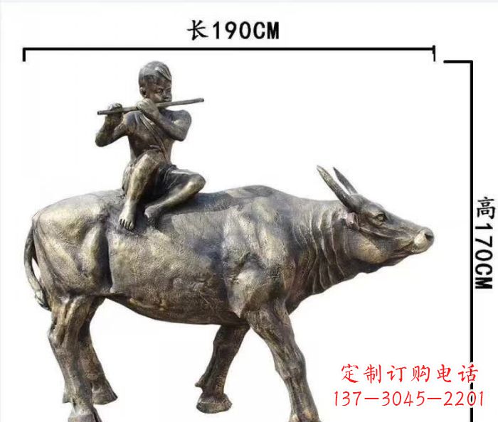 安阳完美的牧童铜雕,精雕细琢,定制之选
