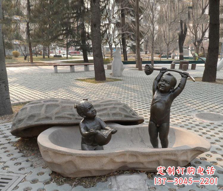 安阳中领雕塑:拿莲蓬和石榴,让铜雕流传爱的美好