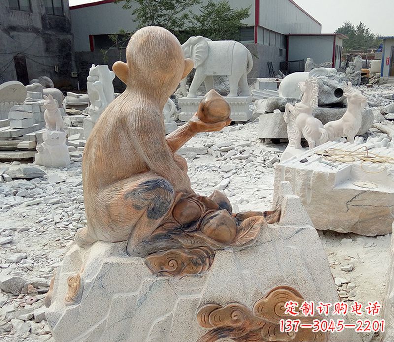 安阳精美猴子石雕，带来浓浓的节日气息