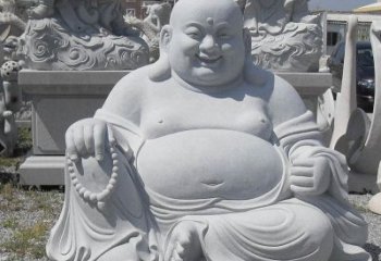 安阳精美高雅的汉白玉弥勒佛雕像