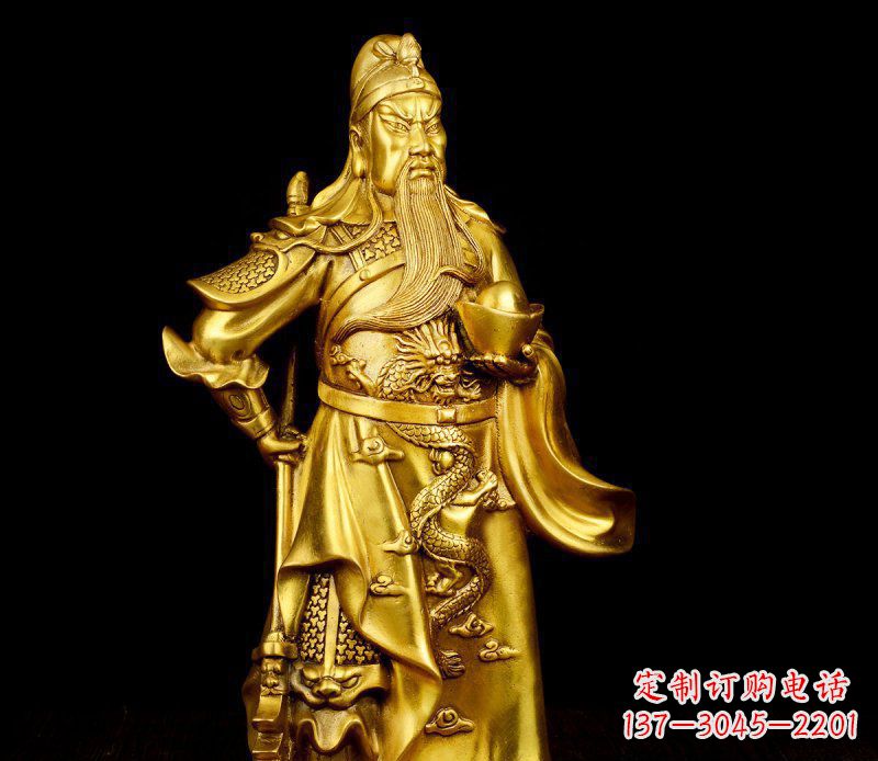 安阳关公铜雕，传承古典传统